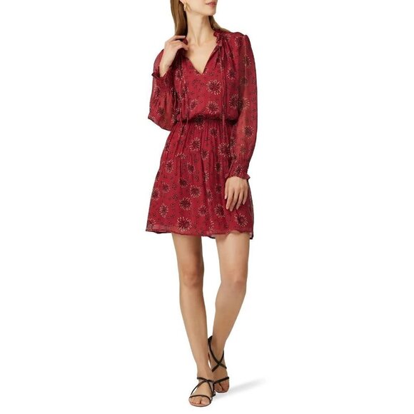 Ba&Sh Gizel Dress Red Womens Size Small - Picture 13 of 13